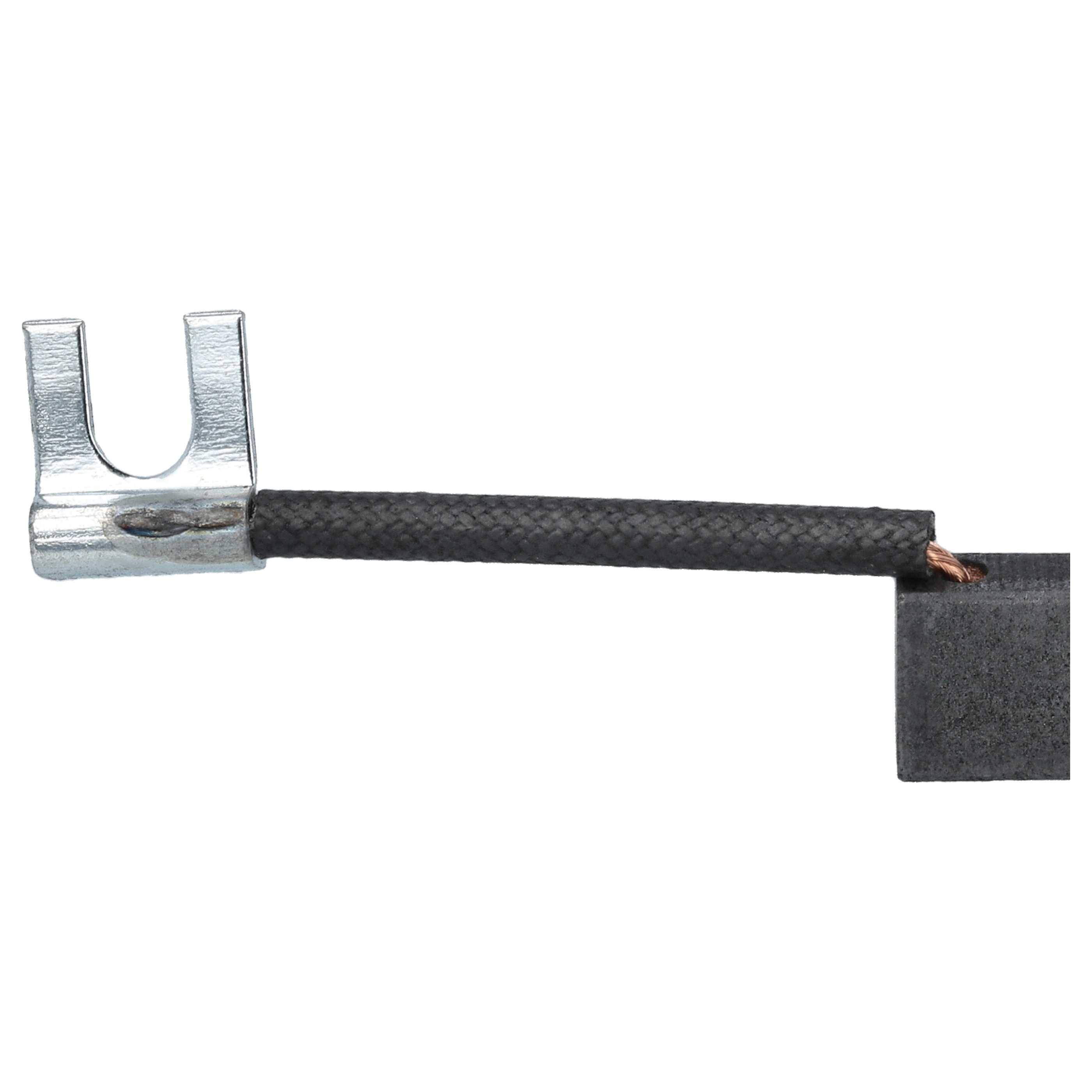 vhbw 2x Kohlebürste 5 x 8 x 17 mm kompatibel mit Fein ASb 647-1, 647, 648-EC 2 Winkelschleifer, Bohrmaschine