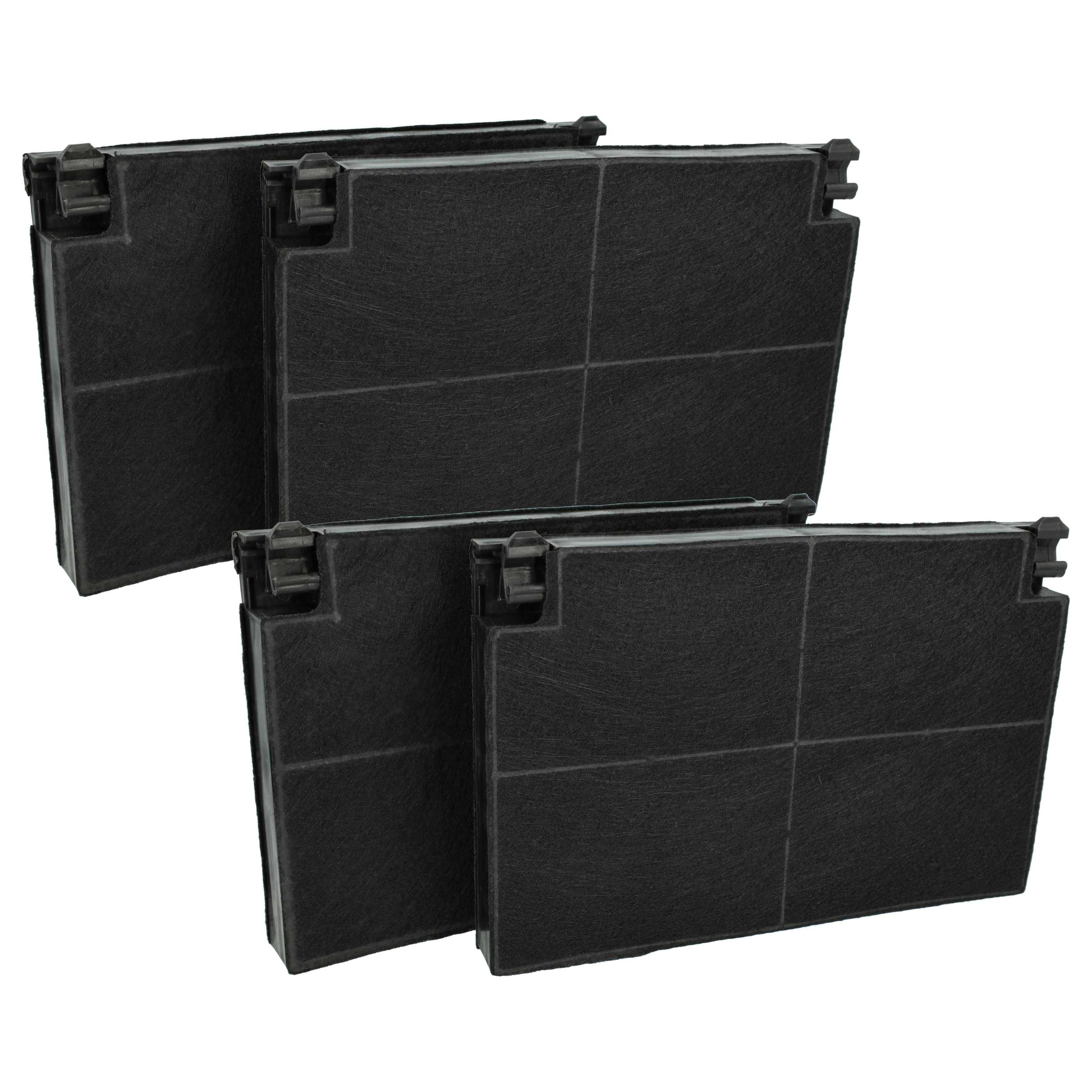 vhbw 4x Aktivkohlefilter Ersatz für Zanussi EFF55, E3CFF55, 9029800621, 902980062, 8718868949646, 50232980008 für Dunstabzugshaube