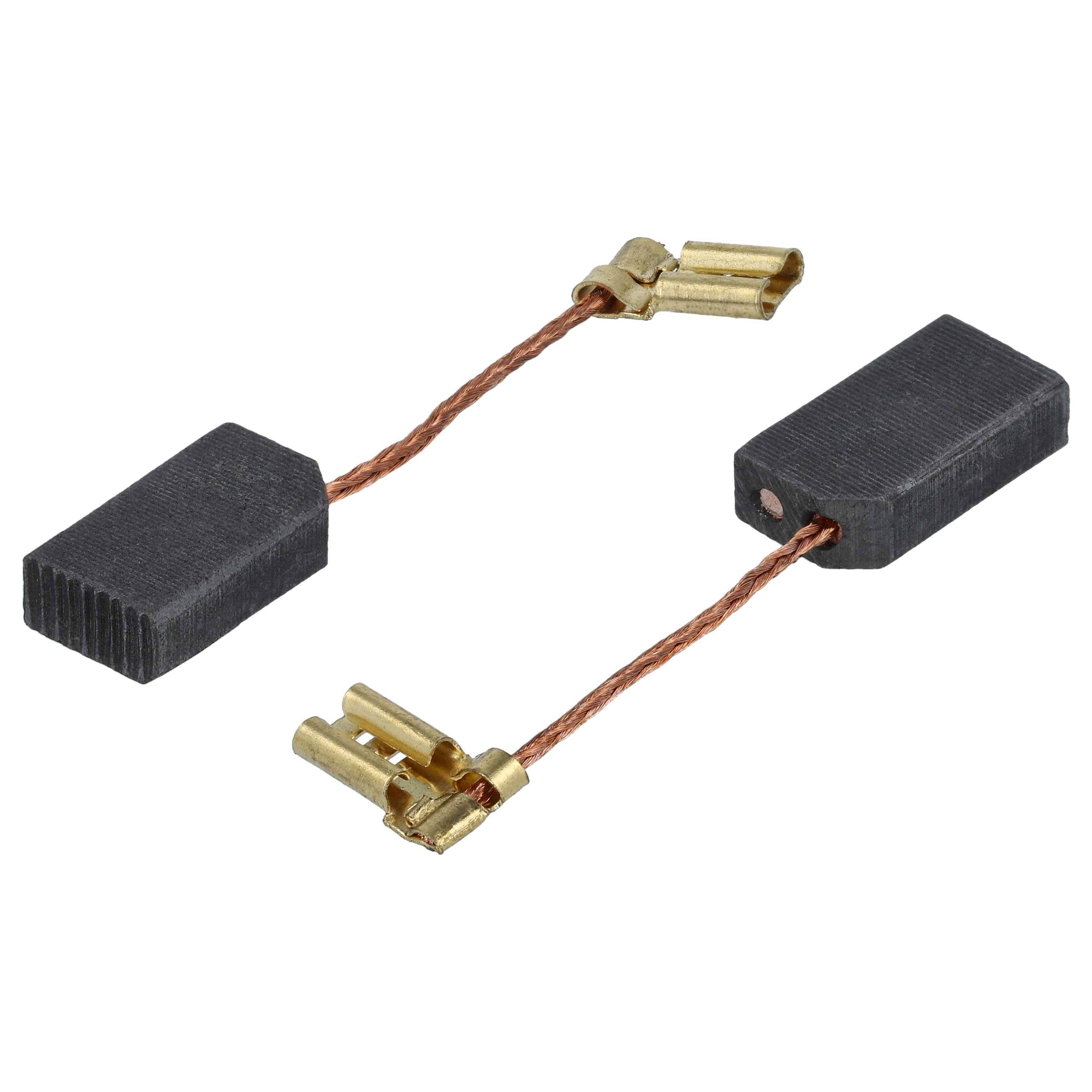vhbw 2x Kohlebürste 5 x 10 x 17,5 mm kompatibel mit Fein KS 10-38E Winkelschleifer, Polierer