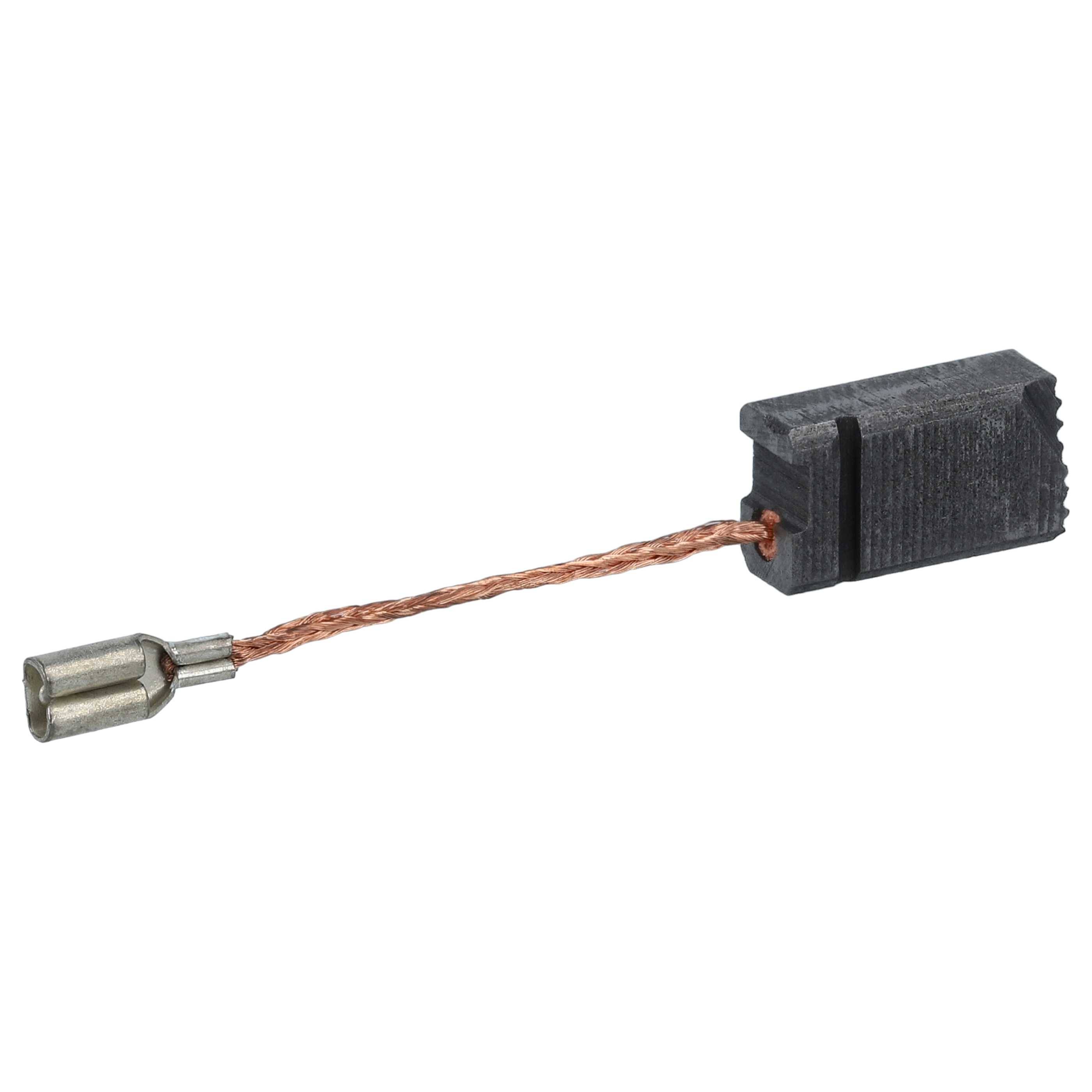 Ein kleines elektrisches Bauteil mit einem schwarzen Kunststoffverbinder und einem an einen Metallstift angebrachten Kupferdraht, das für Schaltungsverbindungen verwendet wird.