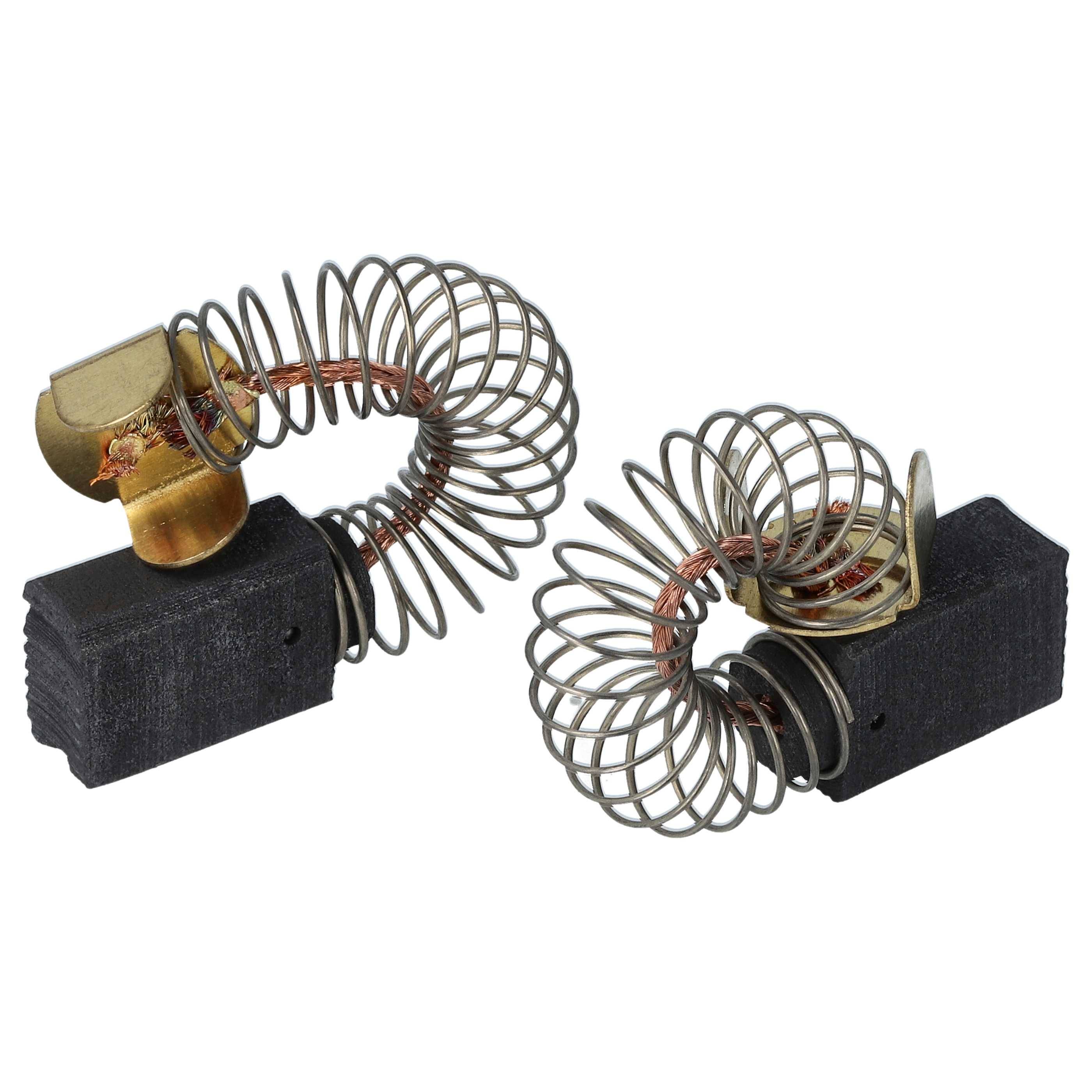 vhbw 2x Kohlebürste mit Sockel 6,3 x 10 x 14 mm kompatibel mit Protool Festool 621076, 621214, 620898, 620960 Elektrowerkzeug + Feder