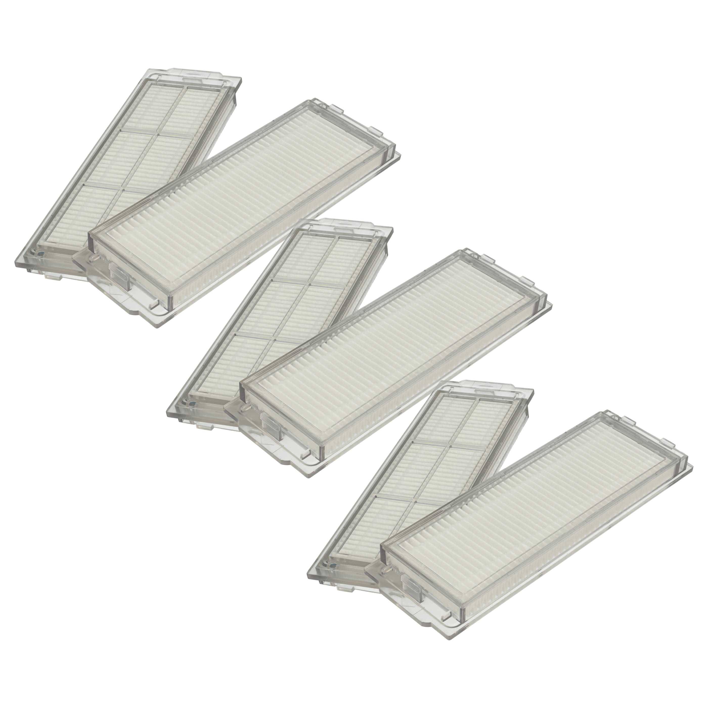 vhbw Filterset 6x Filter kompatibel mit Proscenic M6 Pro Staubsaugerroboter - Staubfilter