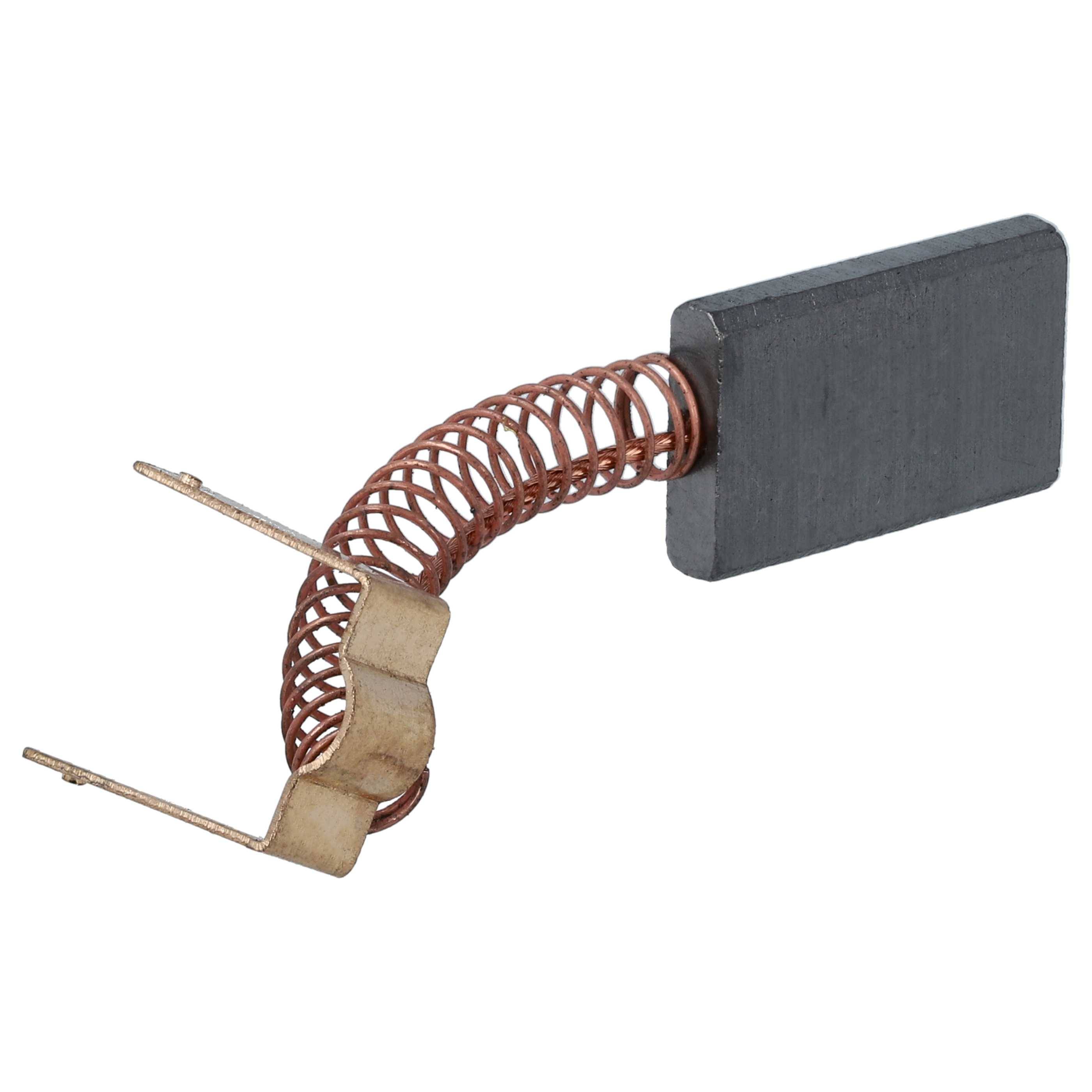 vhbw 2x Kohlebürste 3 x 12 x 20 mm Ersatz für Efka KK 98, LK51 für Nähmaschine + Feder