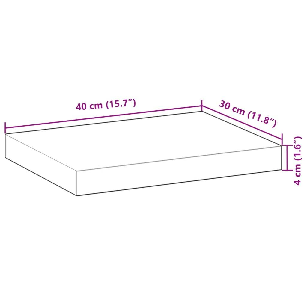 vidaXL Tischplatte 40x30x4 cm Rechteckig Massivholz Akazie
