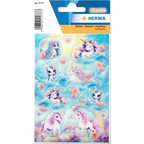 Schmucketikett MAGIC Happy Unicorns 1Bl 1Pack