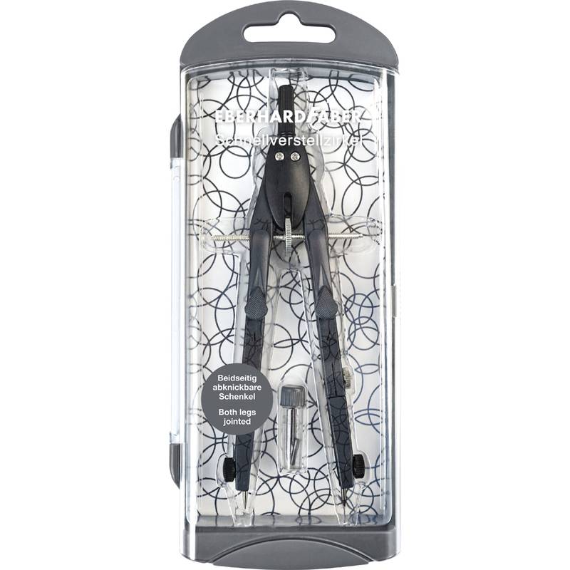 EBERHARD FABER Schnellverstellzirkel mit Gelenken, anthrazit