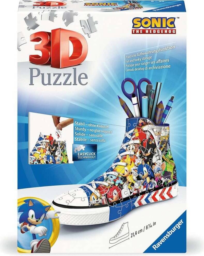 Sonic - The Hedgehog 3D Puzzle Sneaker (108 Teile)