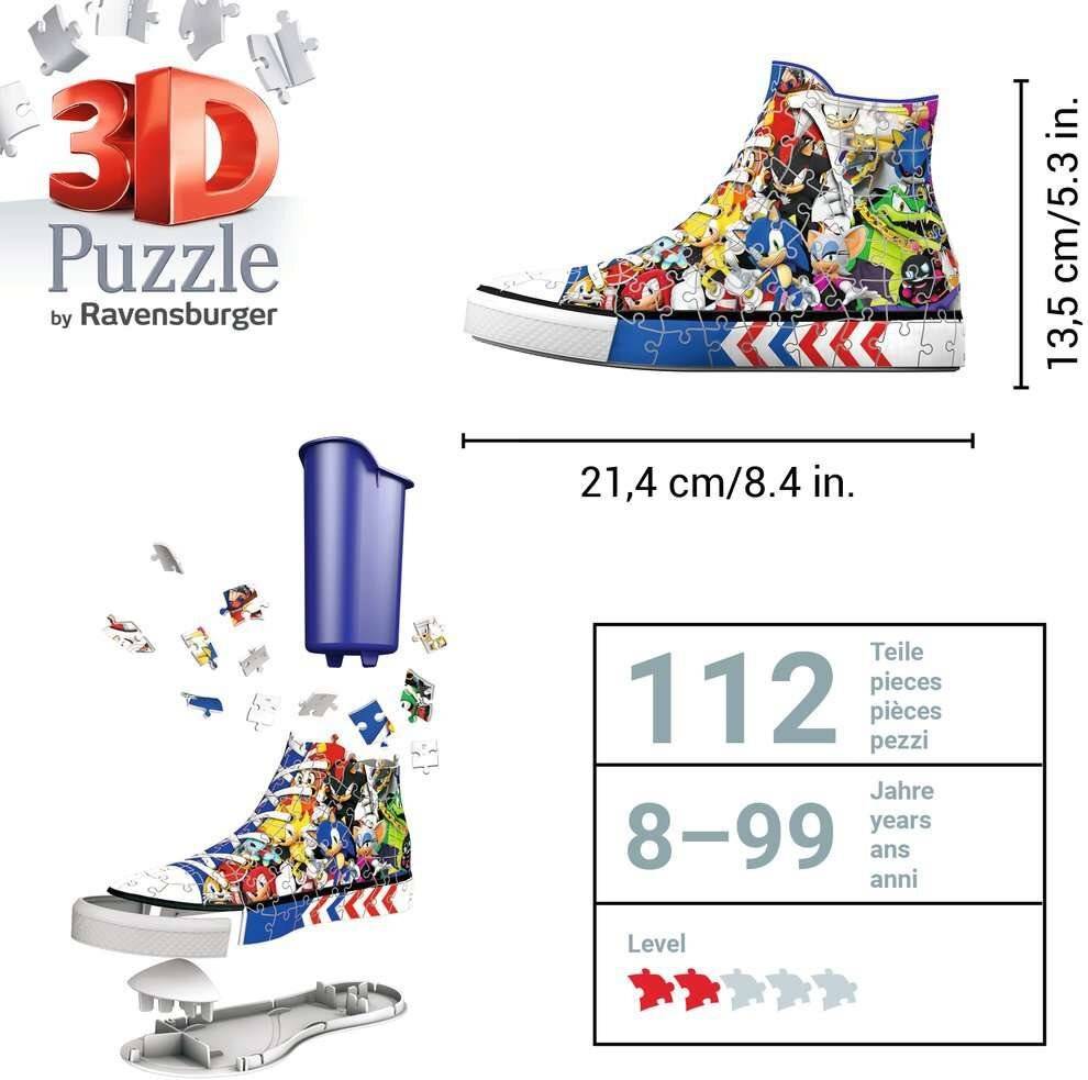 Sonic - The Hedgehog 3D Puzzle Sneaker (108 Teile)