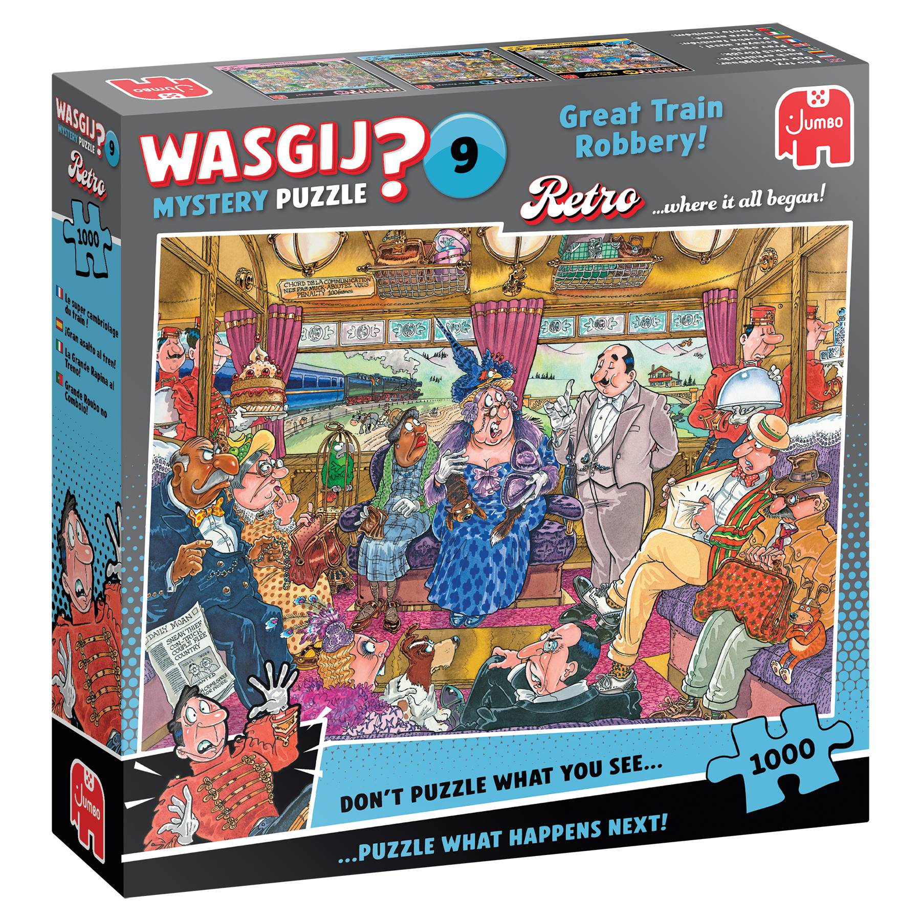 Wasgij Mystery Retro 9 Großer Zugraub! 1000 Teile Puzzle