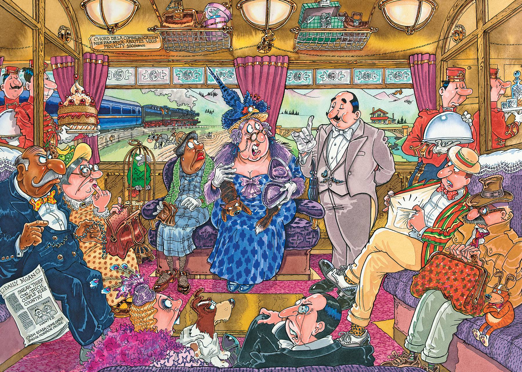 Wasgij Mystery Retro 9 Großer Zugraub! 1000 Teile Puzzle