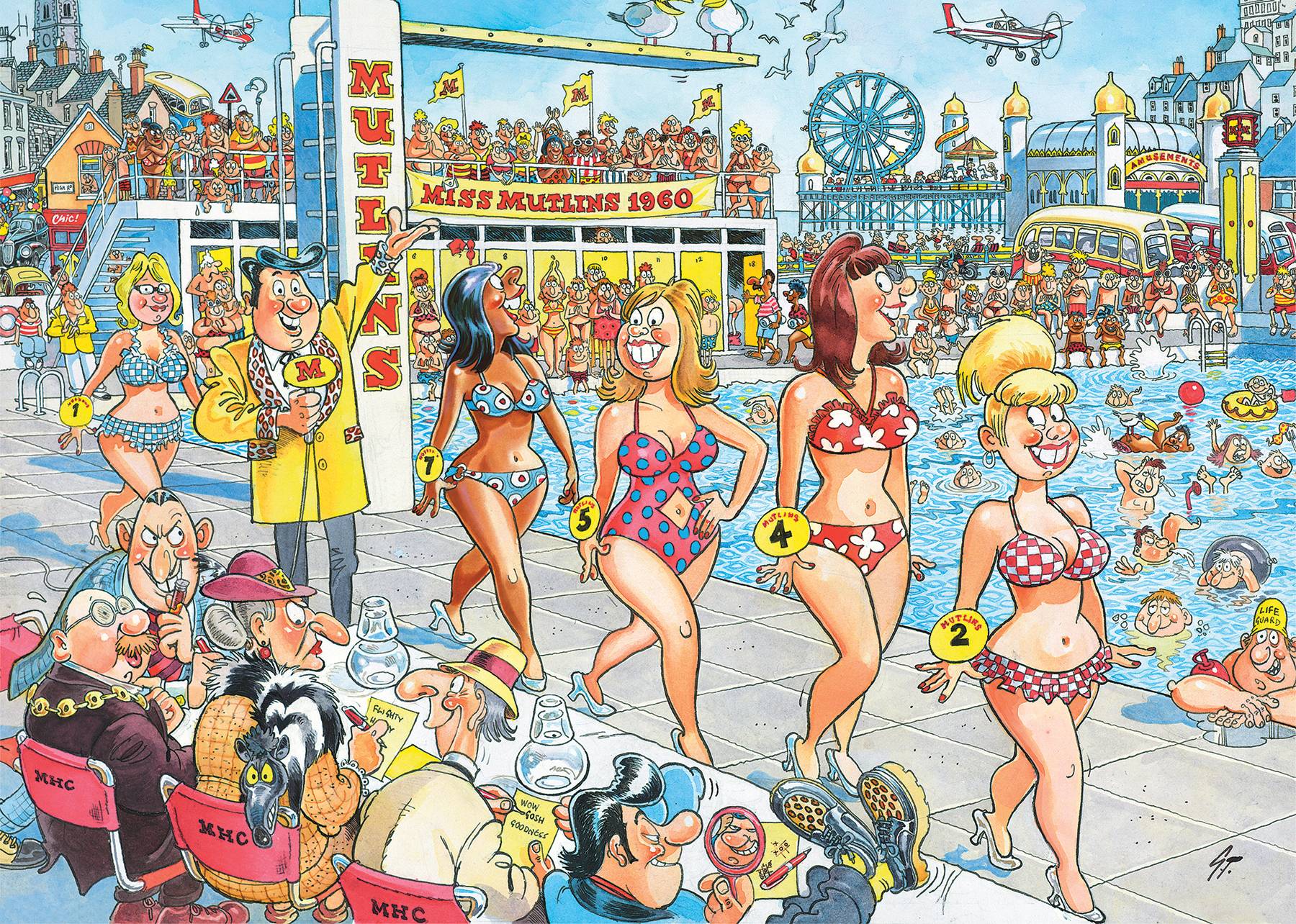 Wasgij Destiny Retro 9 Supermodels! 1000 Teile Puzzle