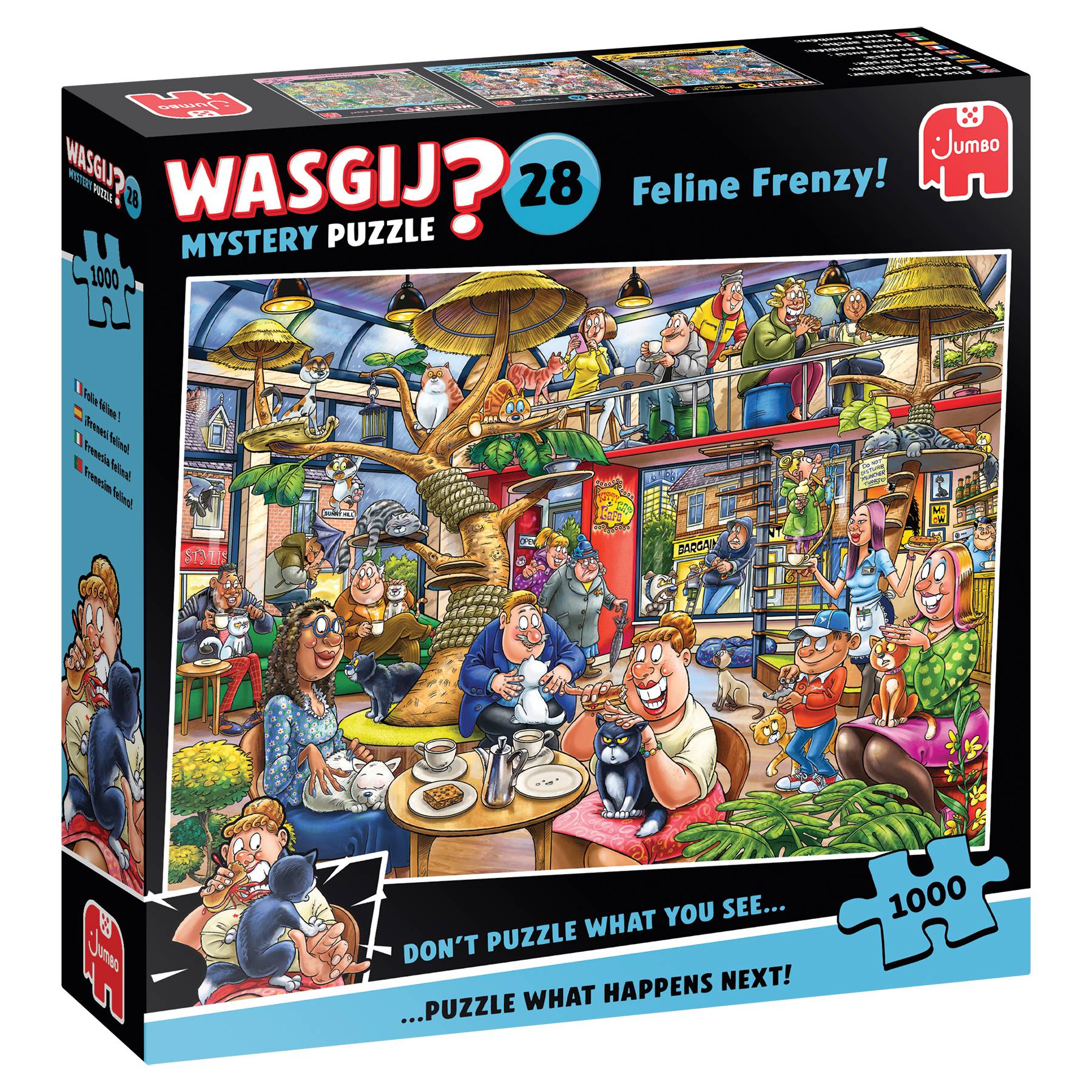 Wasgij Mystery 28 Feline Frenzy 1000 Teile Puzzle