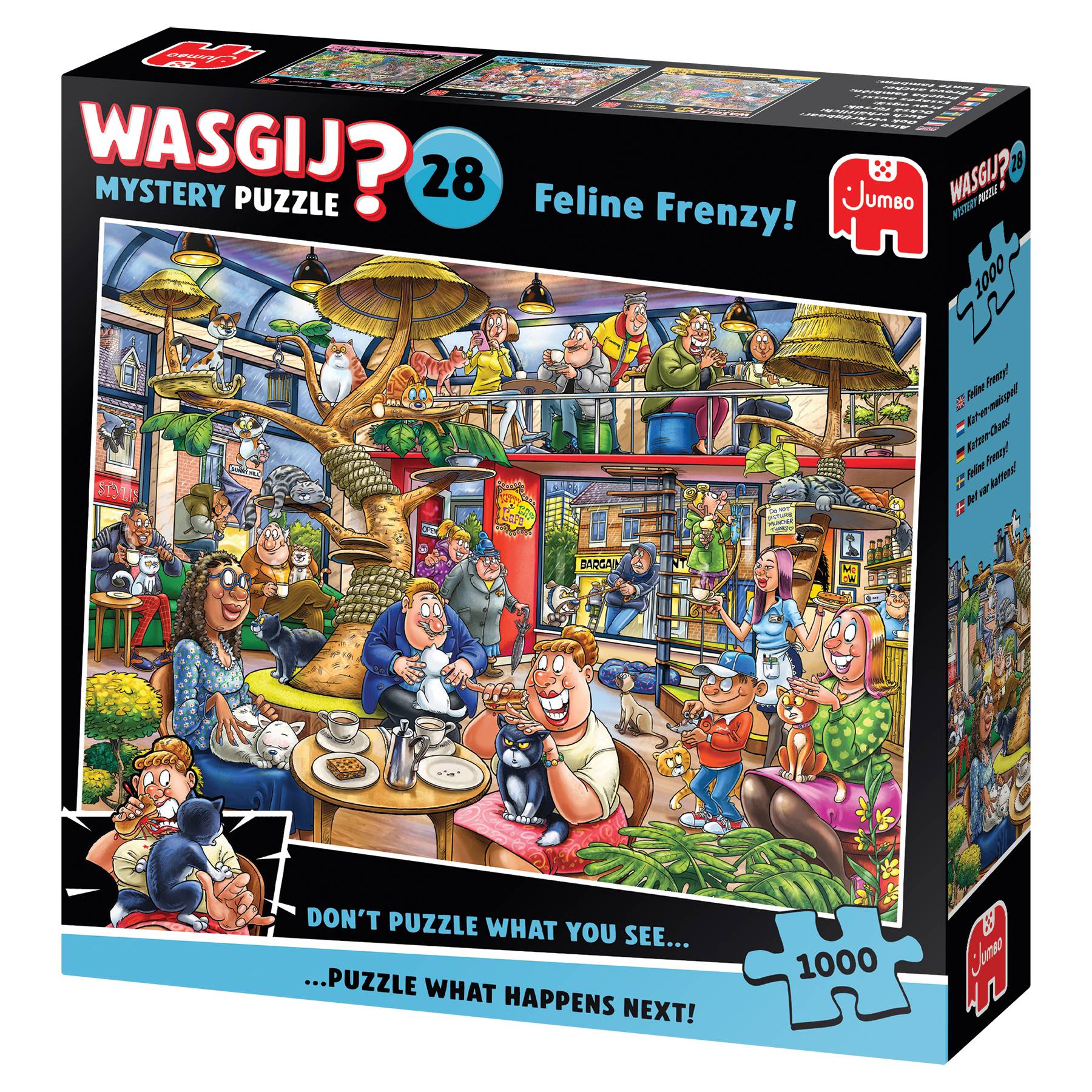 Wasgij Mystery 28 Feline Frenzy 1000 Teile Puzzle