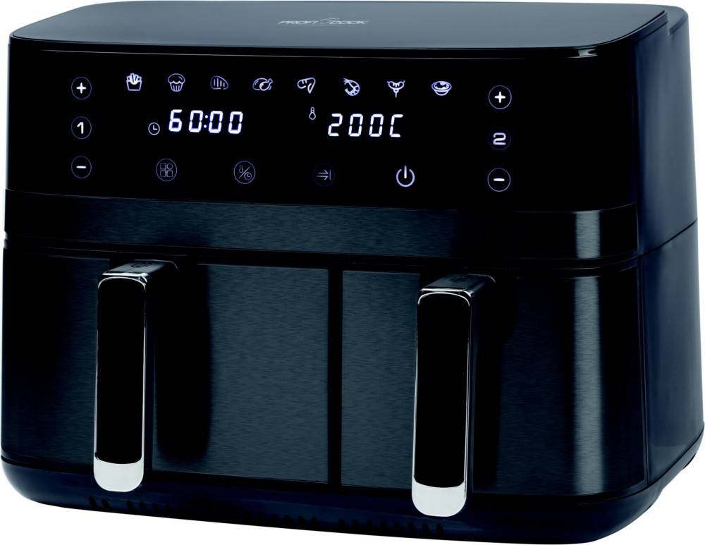 PROFI COOK Doppel-Heißluft-Fritteuse PC-FR 1295 H six