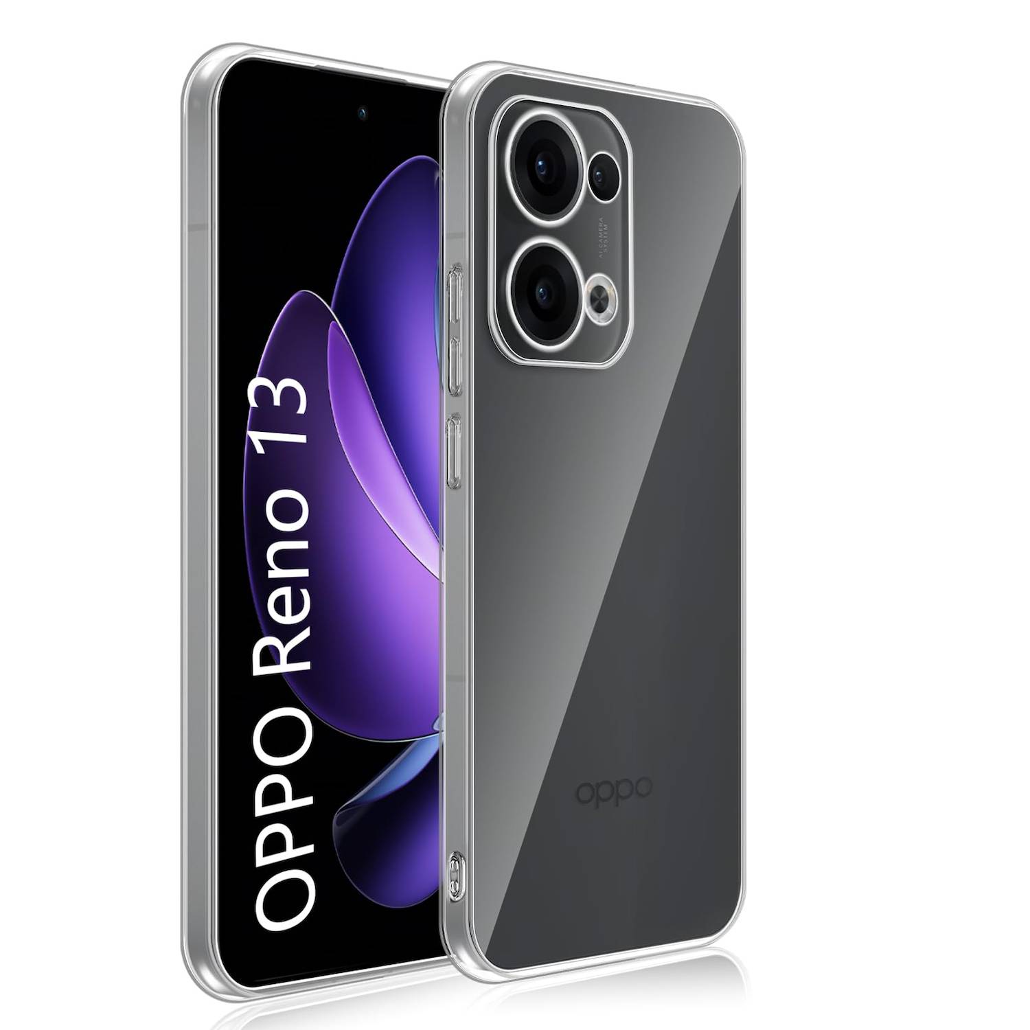 Für Oppo Reno 13 5G Silikon TPU Schutz Hülle Cover Flexibel ultra dünn Transparent