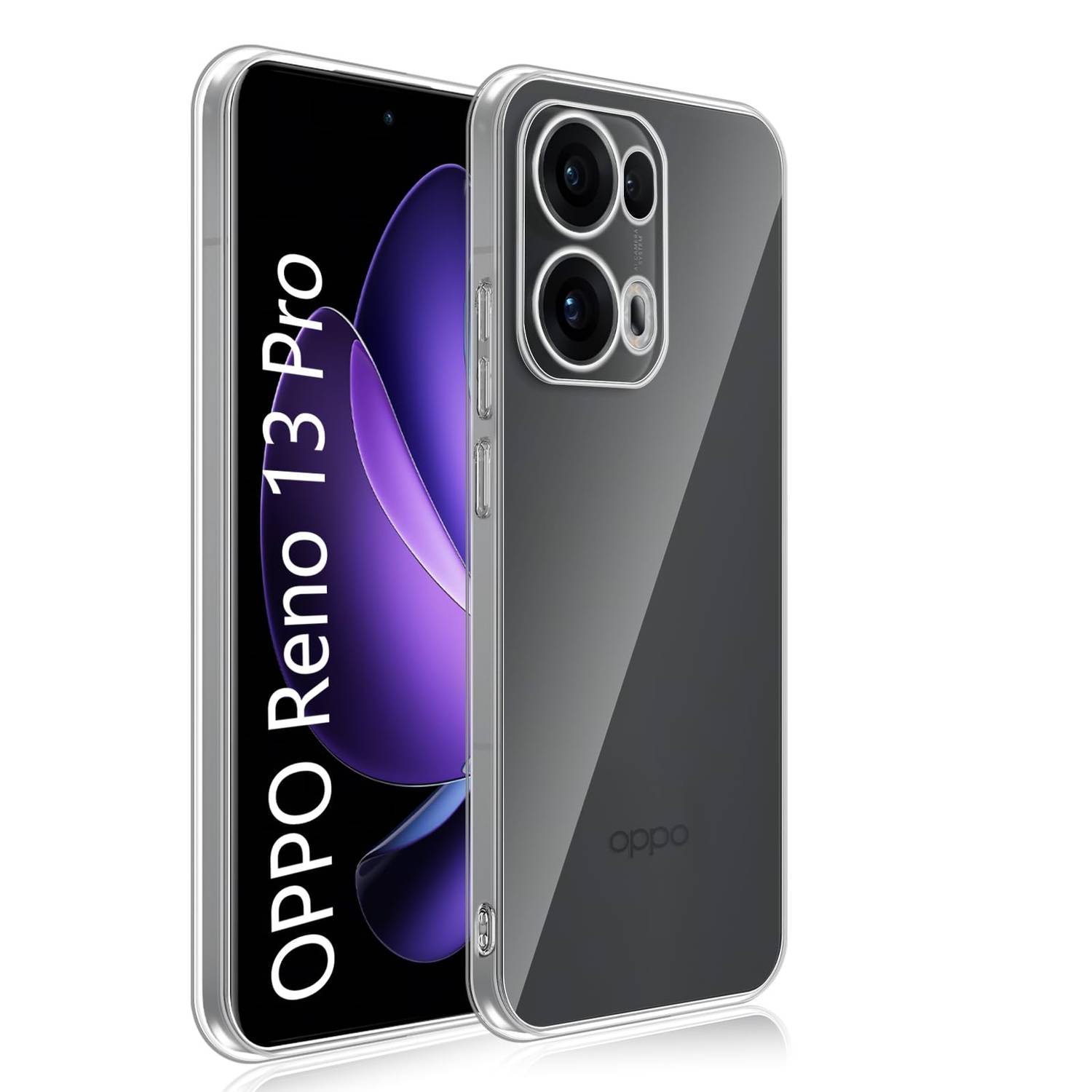 Für Oppo Reno 13 Pro 5G Silikon TPU Schutz Hülle Cover Flexibel ultra dünn Transparent