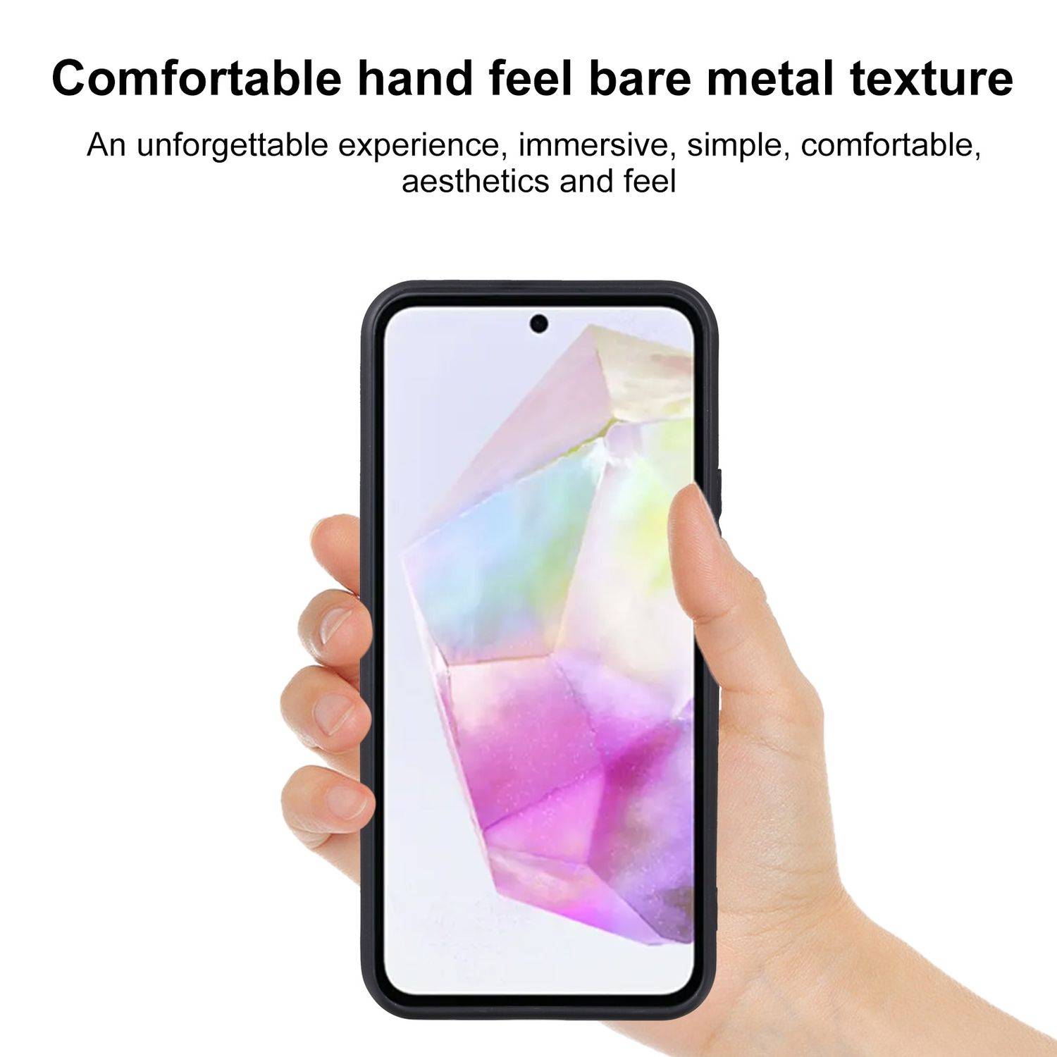 Für Samsung Galaxy A56 / A36 Silikon TPU Schutz Hülle Schwarz + H9 Hart Glas