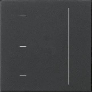 GIRA 5365005 S3000 Touchaufsatz System 55 Schwarz matt (lackiert) Install.Baumaterial Schalter