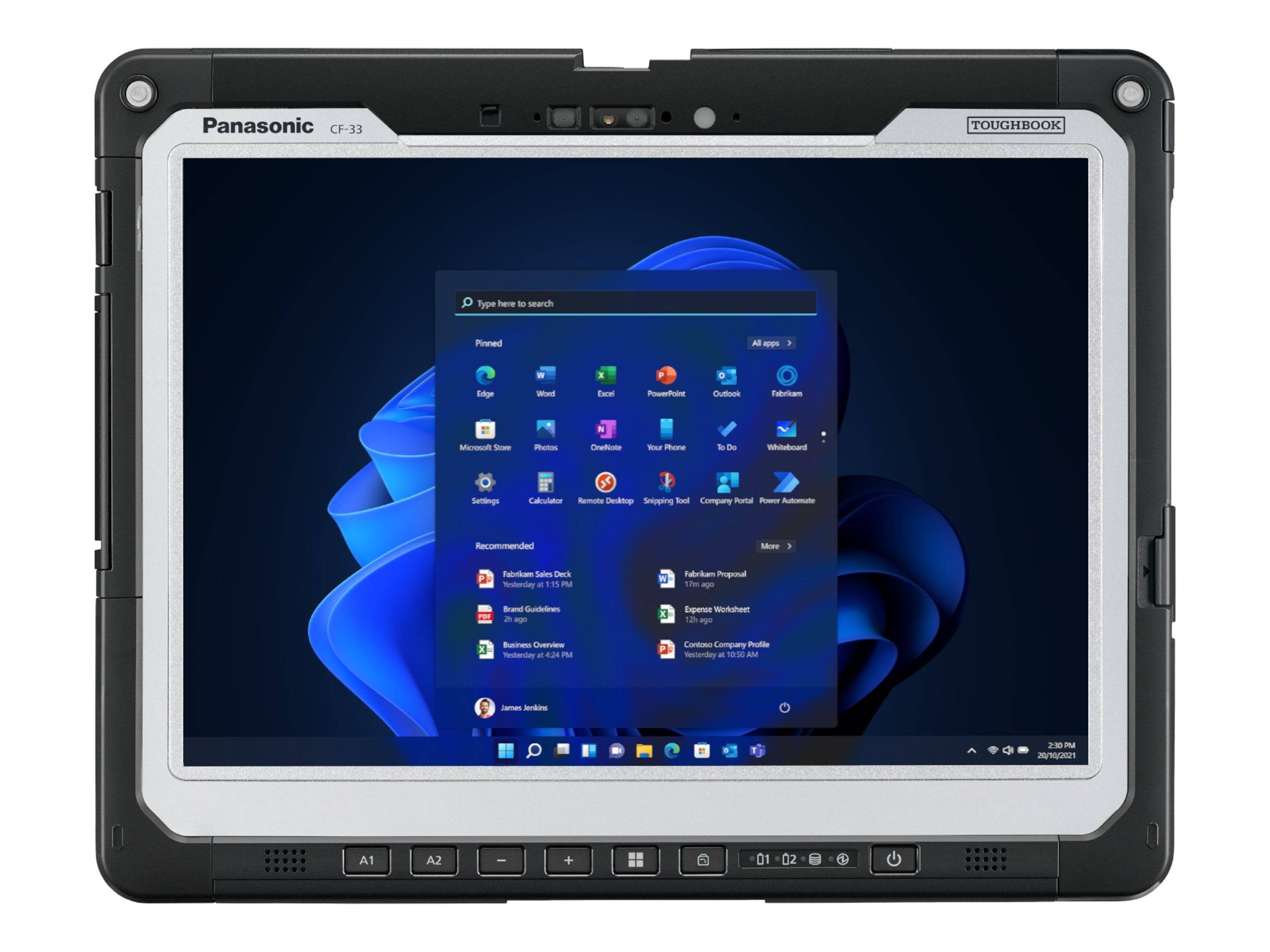 Panasonic Toughbook CF-33 - Robust - Tablet - Intel Core i5 1345U / 1.6 GHz - Win 11 Pro - Intel Iris Xe Grafikkarte