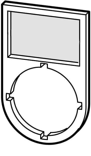 EATON M22S-ST-X Schildträger 216392 o.Schild schwarz Industriematerial Ind-Schaltgeraete