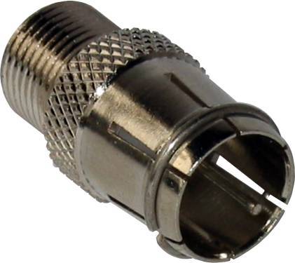 KREI Metall-Quickadapter F 24 Quickstecker / F-Buchse Install.Baumaterial Antennen