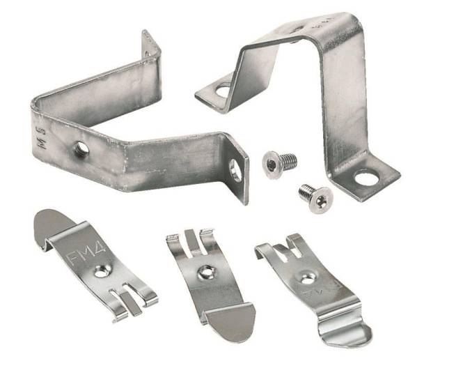 Hellermann HB5-ST-ML Delta Haltebügel weiß chrom 181-47501 Industriematerial Schaltschränke