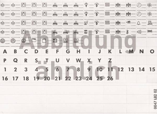 Legrand 004969 Beschriftungsbögen vorperforiert bezeichnet m.Ziffern Install.Baumaterial Isolierung