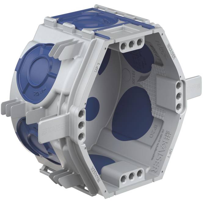 Kaiser UP Gerätedose UP1 ECON 1055-26 Fix luftdicht m.Klemmrippen Install.Baumaterial Inst.Dosen