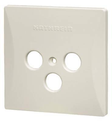 KATH Abdeckplatte 3-Loch ws ESZ 53 RAL9010 Install.Baumaterial Antennen Antennen-Zub.allgem.