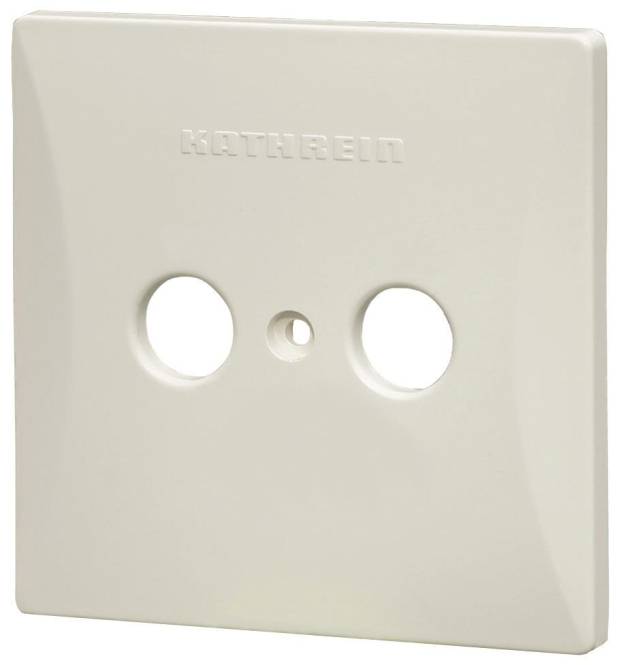 KATH Abdeckplatte 2-Loch ws ESZ 52 RAL9010 Install.Baumaterial Antennen Antennen-Zub.allgem.