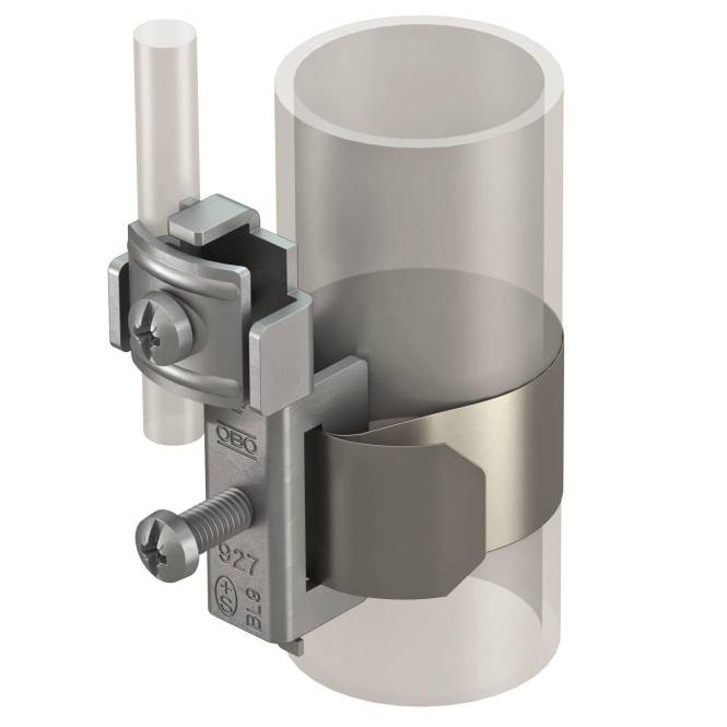 OBO 927 1 Banderdungsschelle 3/8-1 1/2 A2 1.4301 5057515 Install.Baumaterial Befestigungsmaterial