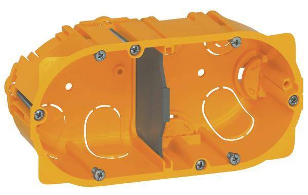 Legrand 080052 Batibox Hohlwanddose 2-fach 2M Tiefe:50mm Install.Baumaterial Verlegesys/Verbi.Mat