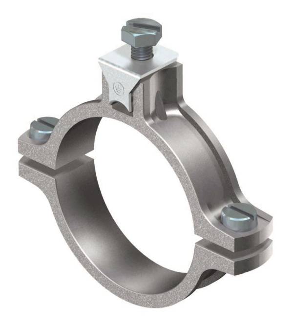 OBO 950 Z 1/2 Erdungsschelle f.Rundleiter 1/2 Zn 5050073 Install.Baumaterial Befestigungsmaterial