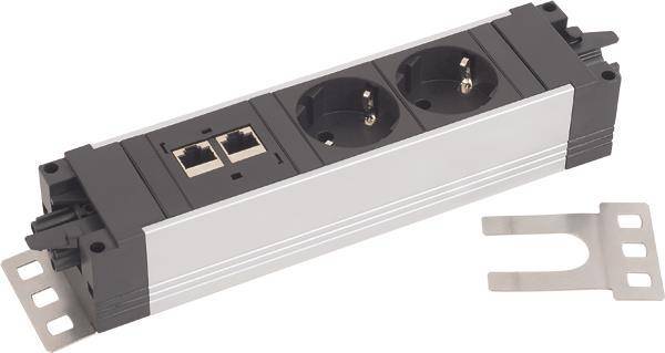 Bachmann Halteblech Edelstahl 940.097 gerade Install.Baumaterial Schaltermat/Geb.Steu