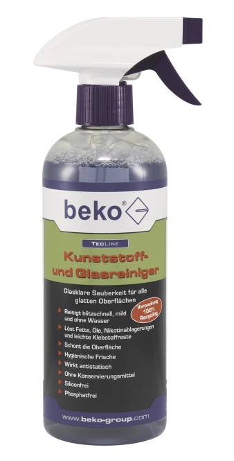 BEKO TecLine Kunststoff-und 299350500 Glasreiniger Sprühflasche 500 ml Install.Baumaterial