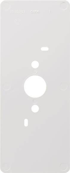 GIRA 125600 Montageadapterplatte Wohnungsstation AP Install.Baumaterial Hauskomm/Batt/Sicher