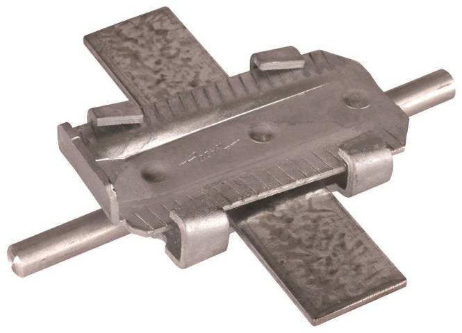 DEHN Keil-Verbinder 308001 30mm besteht Aus 2TEILEN Install.Baumaterial Befestigungsmaterial