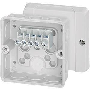 HENS Abzweigkasten 5POL.Klemme DE9325 2,5qmm m.Elast.Dichtmembranen Install.Baumaterial Inst.Dosen