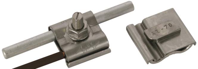 Eine kleine Metallklemme mit einem drehbaren Griff und einem Gewindebolzen, die zum Sichern oder Anpassen von Komponenten in Maschinen oder im Bauwesen verwendet wird.