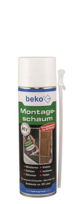 BEKO Montageschaum incl.Stößel 280500 !!! 500ml Dose Install.Baumaterial Befestigungsmaterial