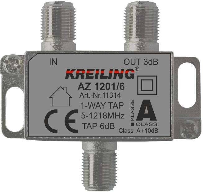 Kreiling Abzweiger 1-fach bis AZ 1201/6 1200MHz 11314 Install.Baumaterial Antennen