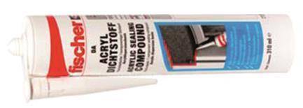 Fischer Acryldichtstoff DA W 310 053110 ml weiss Install.Baumaterial Befestigungsmaterial