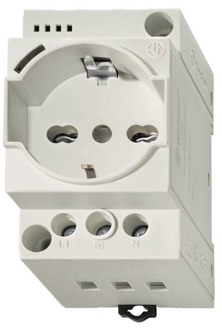 Finder Steckdose grau 7U.00.8.230.0010 m.LED-Anzeige f.Schaltschrank REG Industriematerial