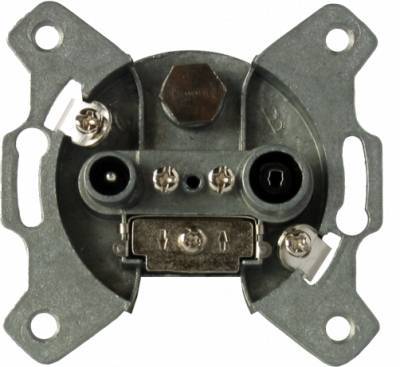 KREI Durchgangsdose SAT DD 2 / Class A 2-Loch 14dB 10170 Install.Baumaterial Antennen