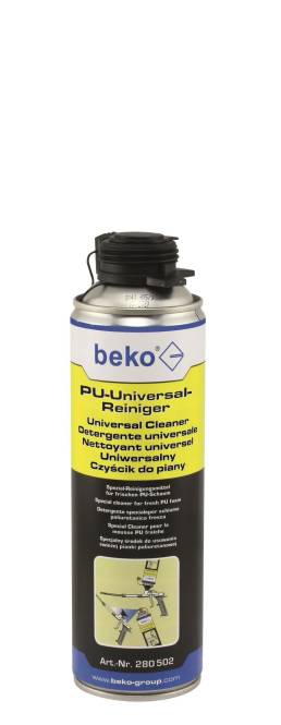 BEKO Universal PU-Reiniger 280502 500ml Spray-Dose beko-fix Install.Baumaterial Befestigungsmaterial
