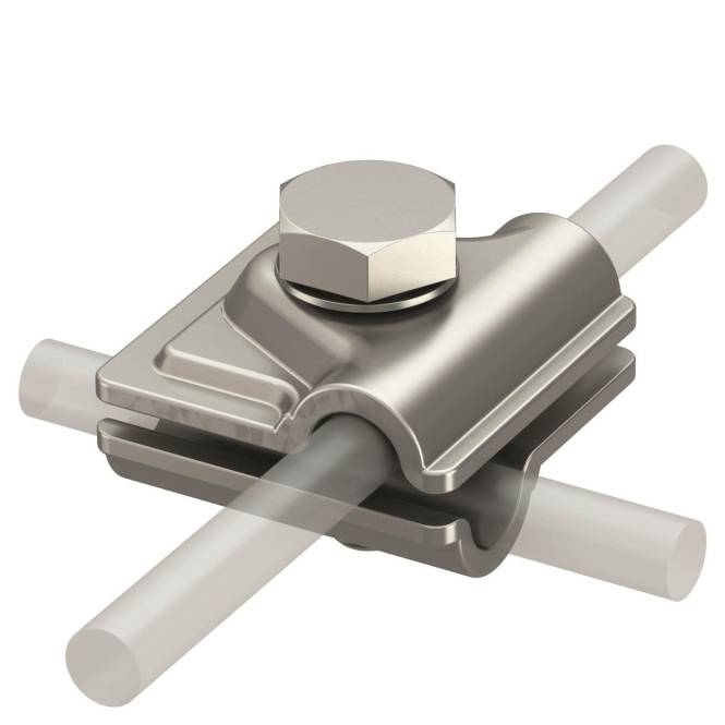 OBO 249 8-10 VA Schnellverbinder Vario 8-10mm A2 1.4301 5311551 Install.Baumaterial Erdungssysteme