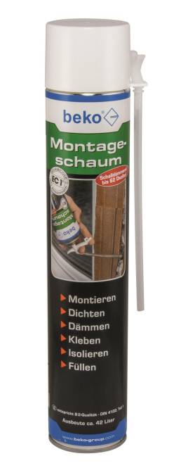 BEKO Montageschaum incl.Stößel 280752 !!! 750ml Dose Install.Baumaterial Befestigungsmaterial
