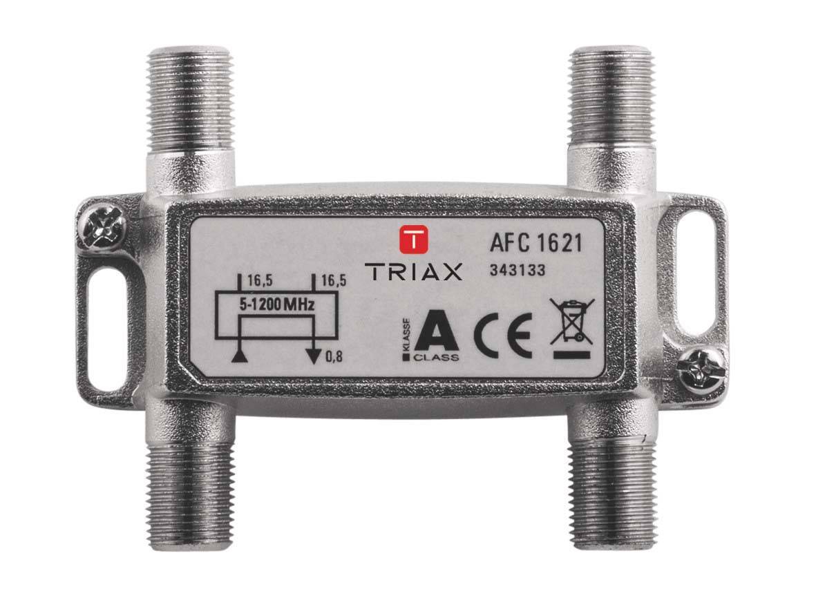TRIAX 2fach Abzweiger AFC 1621 1,2 GHz 16,5dB 343133 Install.Baumaterial Antennen