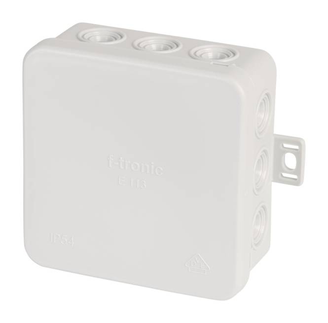 Ftronic FR-Abzweigkasten IP54 E113 85x85x40mm grau (Inhalt 10 Stück) Install.Baumaterial Inst.Dosen