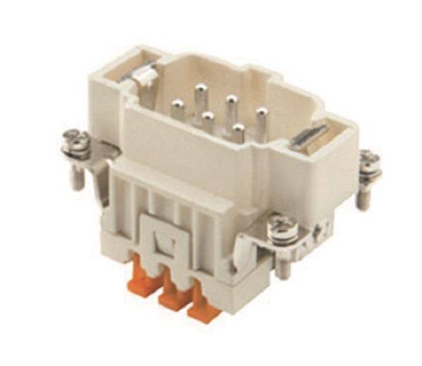 ILME Stifteinsatz Gr.44.27 6P+PE CSHM 06 Silber SQUICH 16A 500V Industriematerial Verbindungstechnik